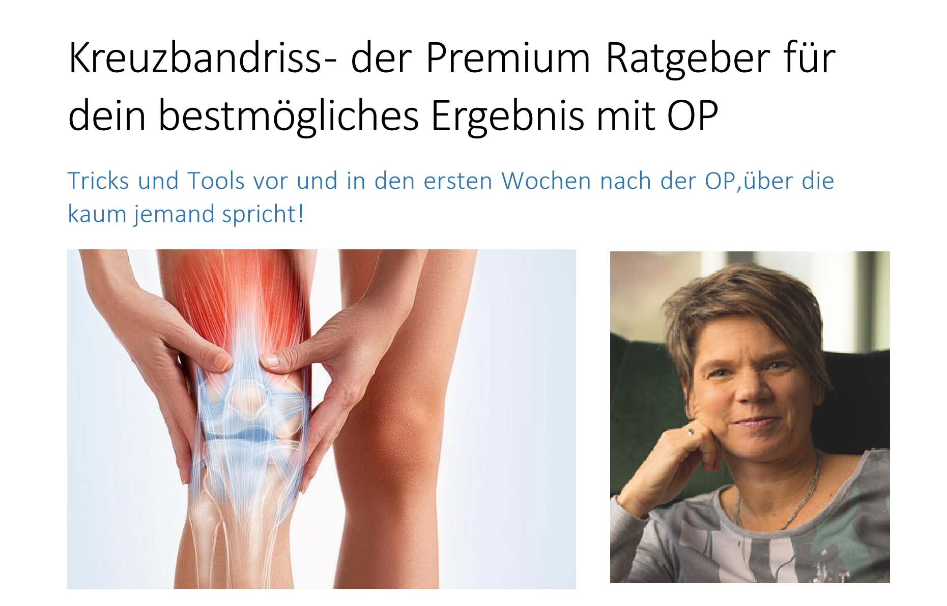 Kreuzbandriss Premium Ratgeber von Barbara Raum